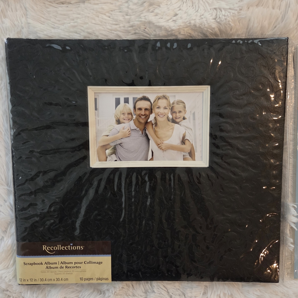 Recollections Black Photo Frame Album